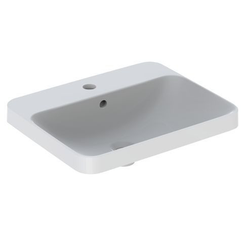 Geberit Inset Basin VariForm 1 Tap Hole With Overflow 550x178x450mm White 500741012
