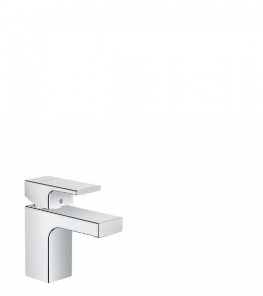 Small Basin Taps Hansgrohe Vernis Shape with metal drain set Chrome