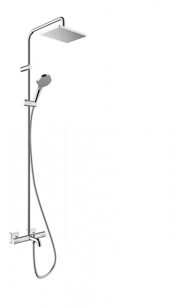 Shower Column Hansgrohe Vernis Shape 230, thermostatic mixer EcoSmart, 1 jet, For bath/shower 512x276x1530mm Chrome