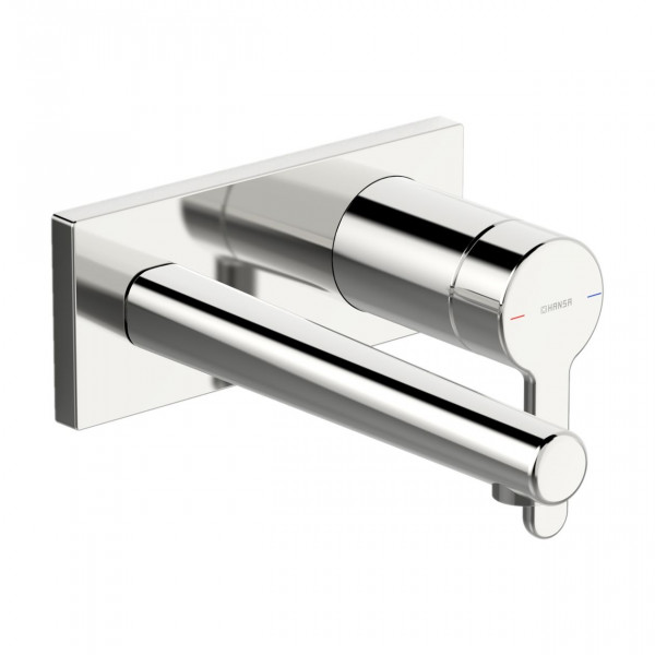Wall Mounted Basin Tap Hansa DESIGNO Style Built-in 194mm Chrome