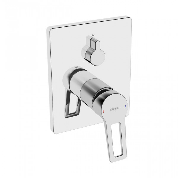 Concealed Bath Shower Mixer Hansa TWIST Square, with safety device Chrome