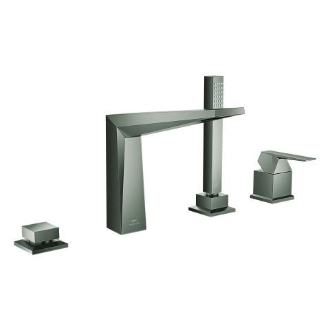 Deck Mounted Bath Tap Grohe Allure Brilliant 4 holes Brushed Hard Graphite