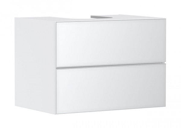 Vanity Unit For Countertop Basin Hansgrohe Xevolos E 2 drawers 780x550x555mm White Matt/Metallic White
