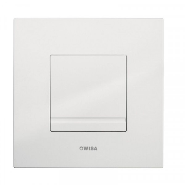Wisa Flush Plate Delos For XS Concealed Cistern Actuation from the Front White Plastic 8050415501
