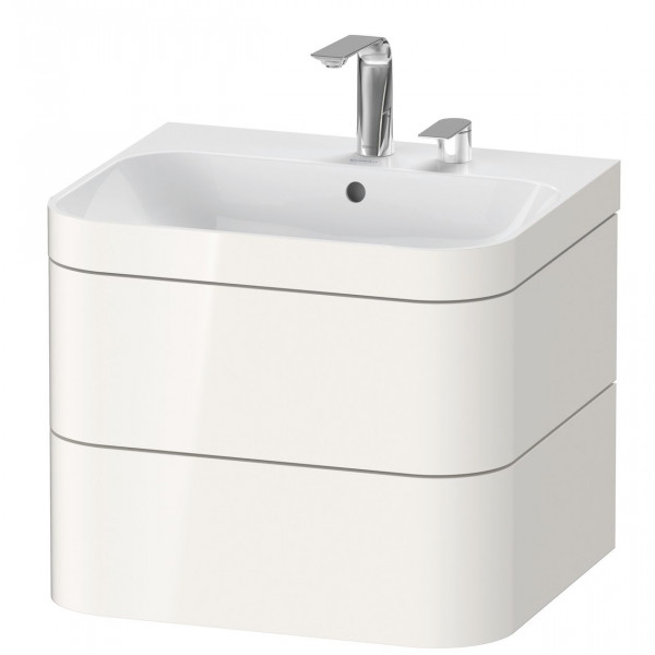 Bathroom Set Duravit Happy D.2 Plus 2 holes 575mm Glossy White