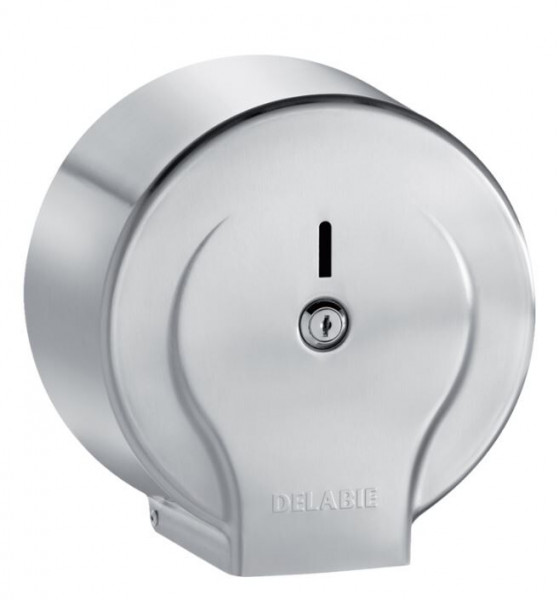 Delabie Jumbo toilet paper dispenser Satin Polished Stainless Steel 2902