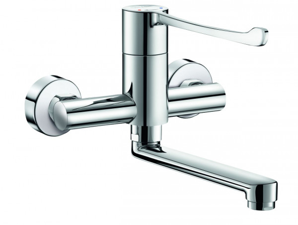 Delabie Wall Mounted Tap sequential Chrome 2437S