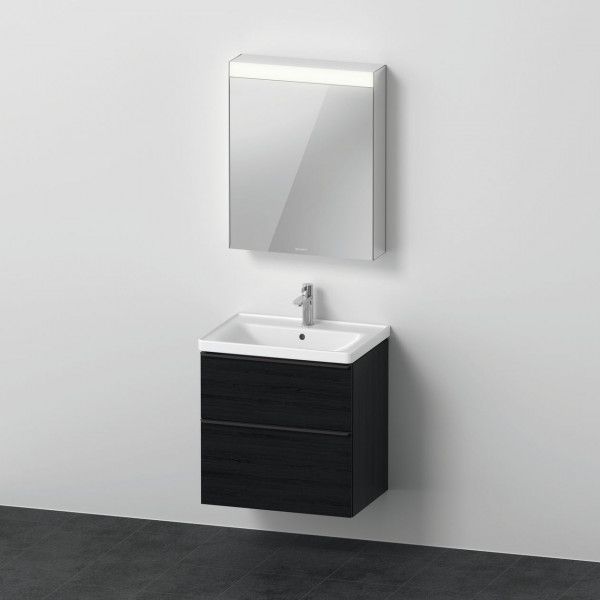 Bathroom Set Duravit D-Neo Vanity unit, mirror cabinet, left hinge 650x2000x480mm Black Oak DE0115L1616