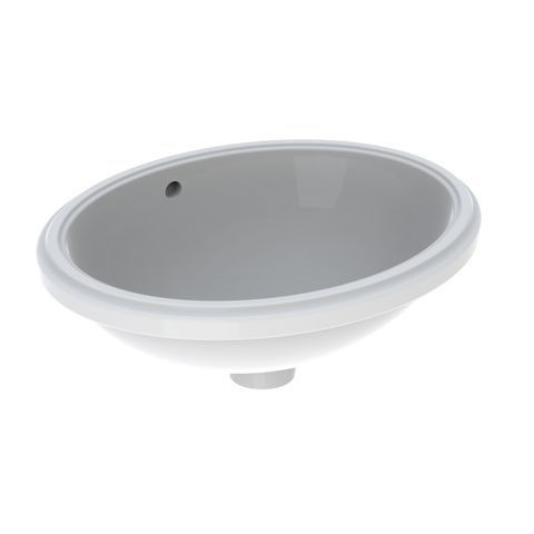 Geberit Undermount Basin VariForm Without Tap Hole With Overflow 480x181x390mm White