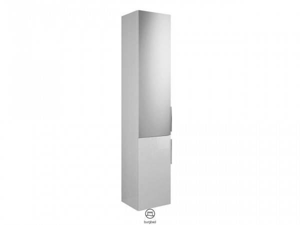 Tall Bathroom Cabinet Burgbad Eqio 2 doors, Mirror 1760x350mm Customisable HSKW035-PN258