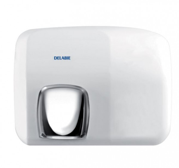 Delabie Hand dryer automatically activated by optical cell Stainless steel white enamelled