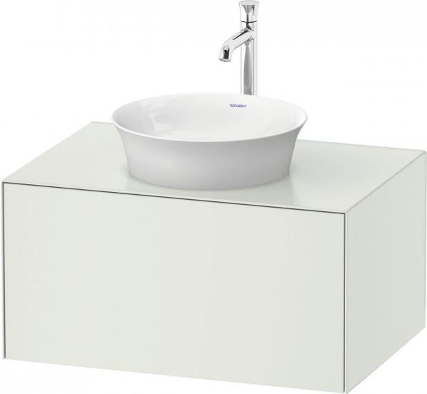 Vanity Unit For Countertop Basin Duravit White Tulip 1 drawer 800x408mm White silk matt WT497503636