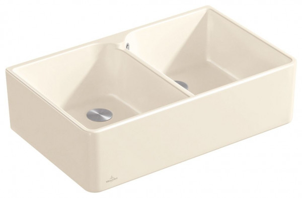 Villeroy and Boch Countertop Sink 80 X double 795mm Stone White CeramicPlus 638001RWHL0