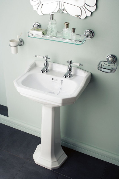 Heritage Bathrooms Standard Pedestal Basin 2 tap hole Granley