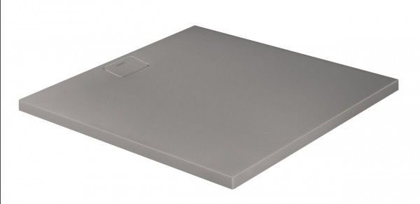 Duravit Square Shower Tray Stonetto 1200 x 1200 x 50 mm Concrete Grey