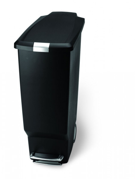 Simplehuman Kitchen Bin with pedal Slim 40L Plastic 260x490x640mm Black