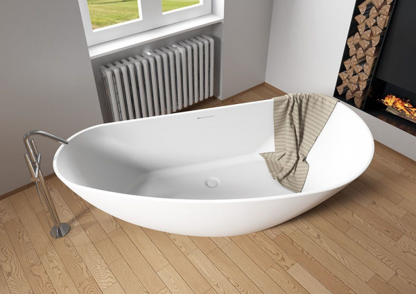 Riho Freestanding Bath Granada Right Version 800x600x1700mm Satin White