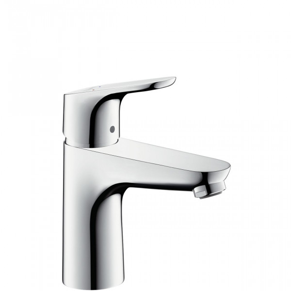 Hansgrohe Basin Mixer Tap Focus Single lever 100 with pop-up waste set