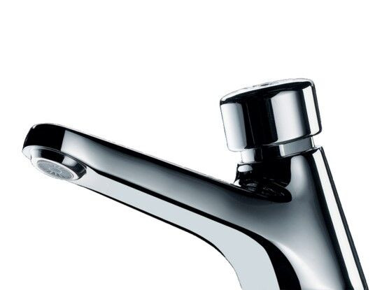 Delabie Basin Mixer Tap TEMPOSTOP Cold water tap Chrome 745301