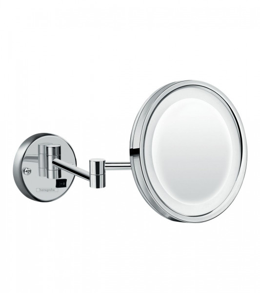 Shaving Mirror With Light Hansgrohe Logis ø 217 mm Chrome
