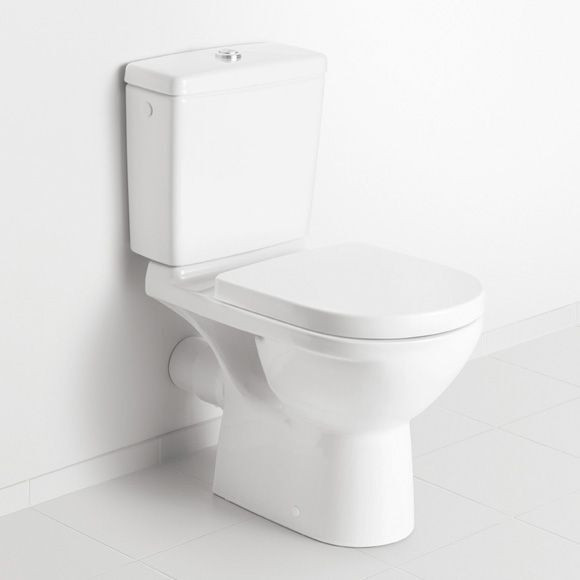 Villeroy and Boch Close Coupled Toilet O.novo White Horizontal/Vertical Outlet 56611001