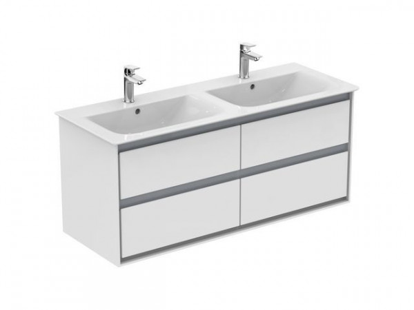 Ideal Standard Double Vanity Unit 4 drawers Connect Air (E0822) Glossy White/White Matt