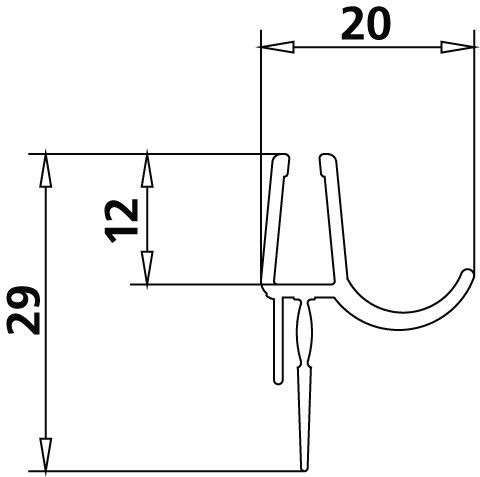 Kermi LIGA Horizontal sealing ring 550 mm (2535230)