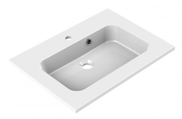 Allibert Vanity Washbasin STYLE 1 hole 18x465mm White | 605 mm | In the Middle