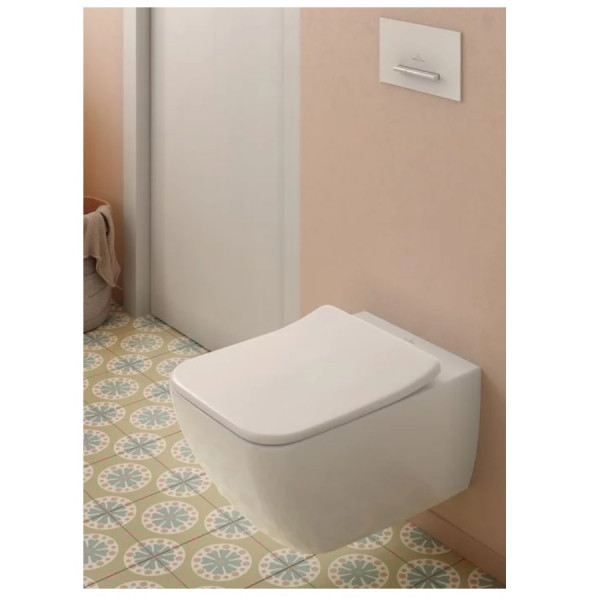 Villeroy and Boch Square Toilet Seat Venticello QuickRelease SoftClosing Duroplast