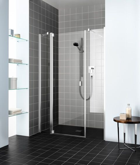 Kermi Pivot shower Doors RAYA Right Fixed walls 1850 x 1000 mm Clear