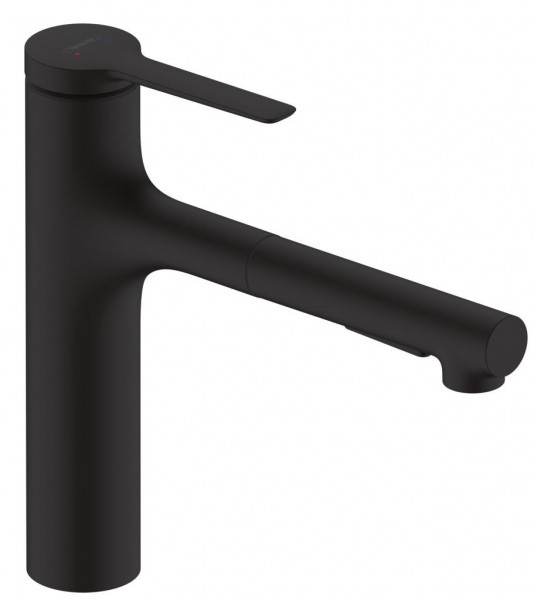 Pull Out Kitchen Tap Hansgrohe Zesis M33 Black Mat