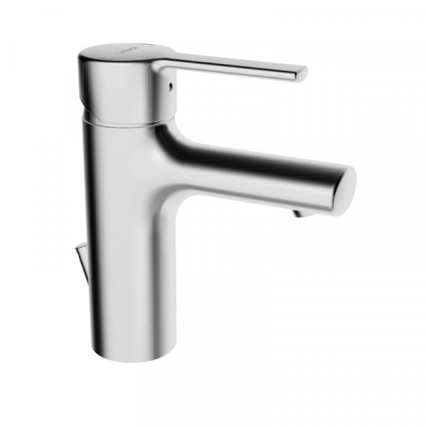 Single Hole Mixer Tap Hansa RONDA low pressure, free flowing water heaters, pull cord and drain set 161x100mm Chrome