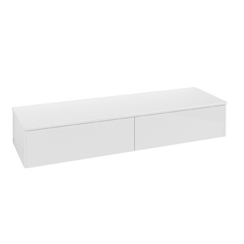Wall Mounted Bathroom Furniture Villeroy and Boch Antao 2 drawers 1600x268x500mm Glossy White Laquered