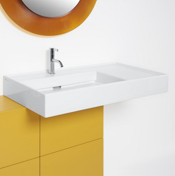 Laufen Vanity left Washbasin Kartell by Laufen with a tap hole 90x46cm White