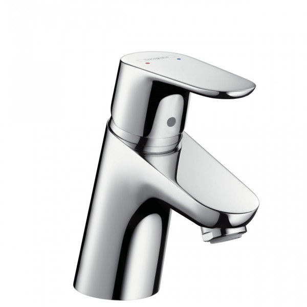 Hansgrohe Basin Mixer Tap Focus Chrome Single-Lever with Push-Open Drain Plug