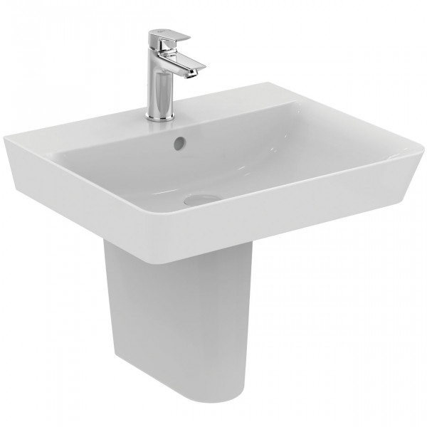 Ideal Standard Wall Hung Basin Connect Air Basin Cube 550mm with one taphole / with overflow Ceramic