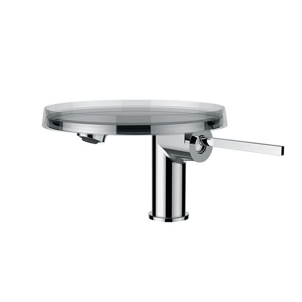 Single Hole Mixer Tap Laufen KARTELL with decorative disc without drain insert 110x138mm Chrome