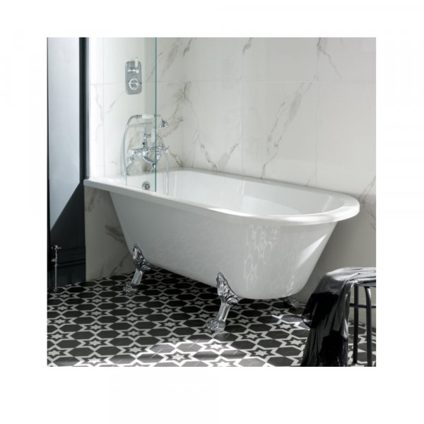 Freestanding Bath Bayswater Sutherland Single Ended 1690x750mm White