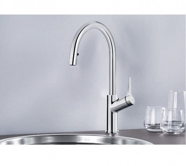Blanco Pull Out Kitchen Tap CARENA-S Chrome