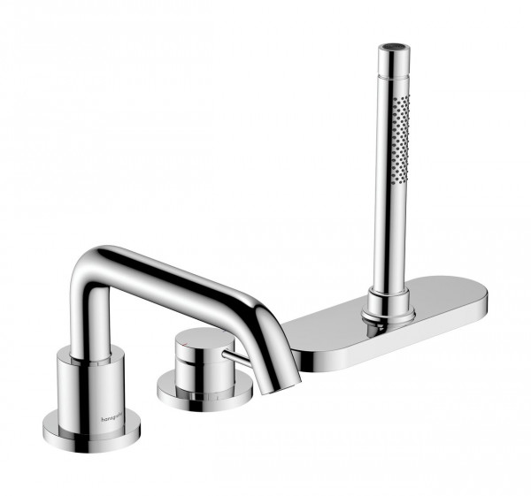Deck Mounted Bath Tap Hansgrohe 3 Holes Chrome