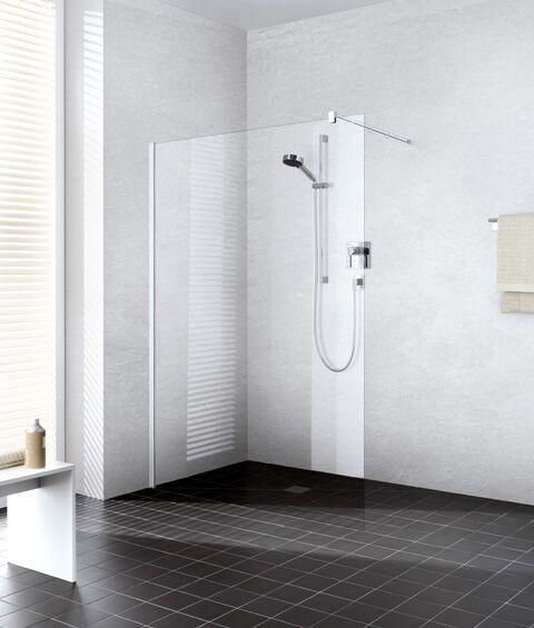 Kermi Shower Screens WALK-IN XB Wall profile 90° Wall support 2000 x 800 mm Clear