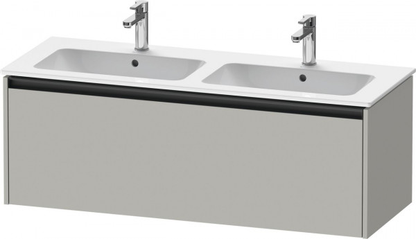 Vanity Unit Built-In Basin Duravit Ketho.2 1 drawer, anthracite handle, for ME double washbasin 1280x440mm Concrete Grey Matt K25066007070000