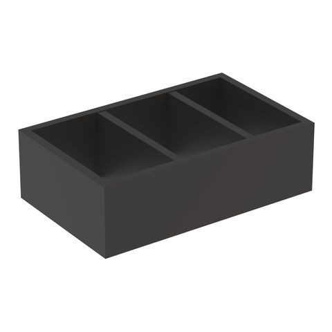 Geberit Storage Box Smyle Square For Drawer H Subdivision Lava 323 x 98 x 200 mm