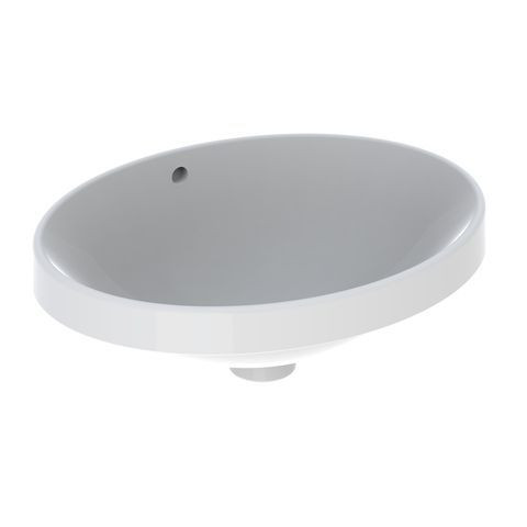 Geberit Inset Basin VariForm Without Tap Hole With Overflow 500x178x400mm White