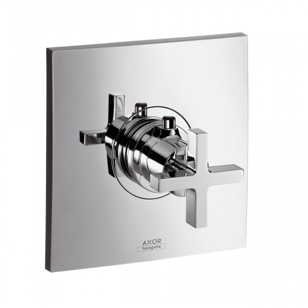 Bathroom Tap for Concealed Installation Citterio Finish Set up cross recessed handle flow thermostatic mixer Axor