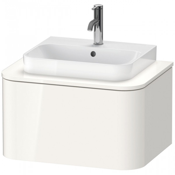 Vanity Unit For Countertop Basin Duravit Happy D.2 Plus 1 drawer 650mm White high gloss HP494002222