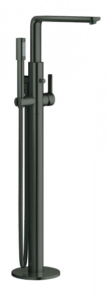 Grohe Thermostatic Bath Shower Mixer Lineare Brushed Hard Graphite