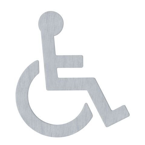 Hewi toilet signs Accessibility Stainless steel satin matt