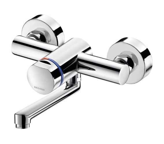 Delabie Wall Mounted Basin Tap TEMPOMIX 3 Chrome 794350