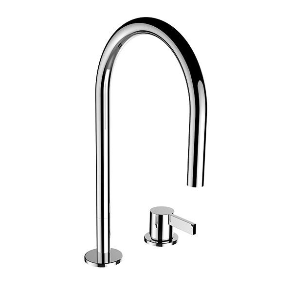Tall Basin Tap Laufen KARTELL without pop-up waste 166xx310mm Chrome